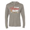 Unisex Triblend Hooded Long Sleeve Pullover Tee Thumbnail