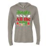 Unisex Triblend Hooded Long Sleeve Pullover Tee Thumbnail