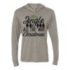 Unisex Triblend Hooded Long Sleeve Pullover Tee Thumbnail