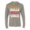 Unisex Triblend Hooded Long Sleeve Pullover Tee Thumbnail
