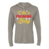 Unisex Triblend Hooded Long Sleeve Pullover Tee Thumbnail