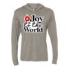 Unisex Triblend Hooded Long Sleeve Pullover Tee Thumbnail