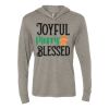 Unisex Triblend Hooded Long Sleeve Pullover Tee Thumbnail