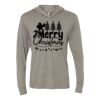 Unisex Triblend Hooded Long Sleeve Pullover Tee Thumbnail