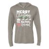Unisex Triblend Hooded Long Sleeve Pullover Tee Thumbnail