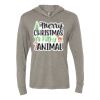 Unisex Triblend Hooded Long Sleeve Pullover Tee Thumbnail