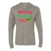 Unisex Triblend Hooded Long Sleeve Pullover Tee Thumbnail