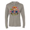 Unisex Triblend Hooded Long Sleeve Pullover Tee Thumbnail