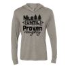 Unisex Triblend Hooded Long Sleeve Pullover Tee Thumbnail