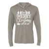 Unisex Triblend Hooded Long Sleeve Pullover Tee Thumbnail