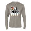 Unisex Triblend Hooded Long Sleeve Pullover Tee Thumbnail