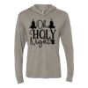 Unisex Triblend Hooded Long Sleeve Pullover Tee Thumbnail