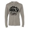 Unisex Triblend Hooded Long Sleeve Pullover Tee Thumbnail