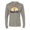 Unisex Triblend Hooded Long Sleeve Pullover Tee Thumbnail