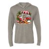 Unisex Triblend Hooded Long Sleeve Pullover Tee Thumbnail