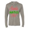 Unisex Triblend Hooded Long Sleeve Pullover Tee Thumbnail